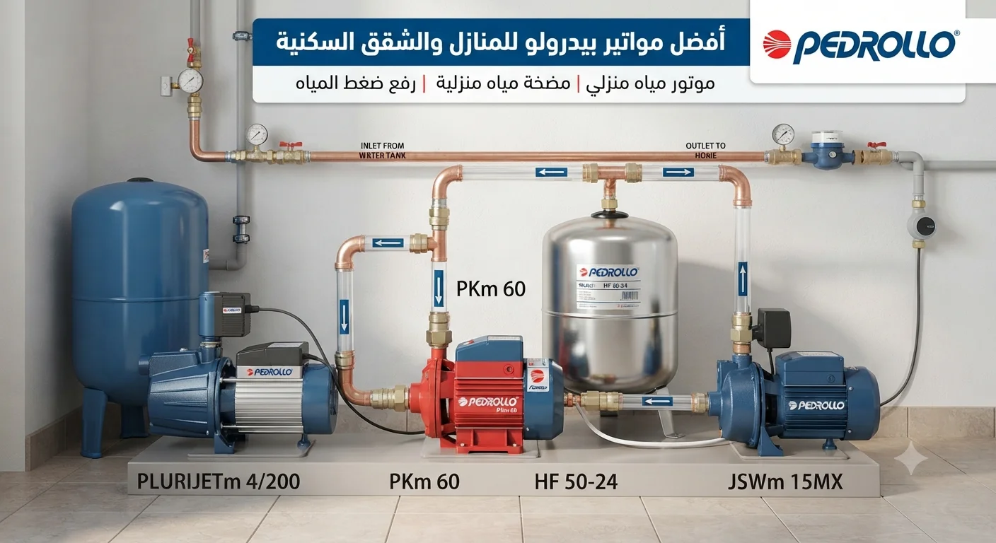 أفضل موتور بيدرولو للمنازل والشقق السكنية كيف تختار الموديل المناسب لاحتياجاتك؟