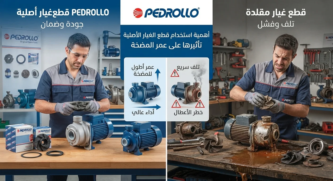 قطع غيار بيدرولو الأصلية لماذا يجب تجنب البدائل المقلدة للحفاظ على عمر المضخة؟