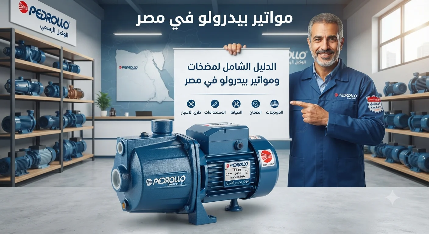 الدليل الشامل لمواتير بيدرولو في مصر كل ما تحتاج معرفته عن الموديلات والاستخدامات وطرق الاختيار