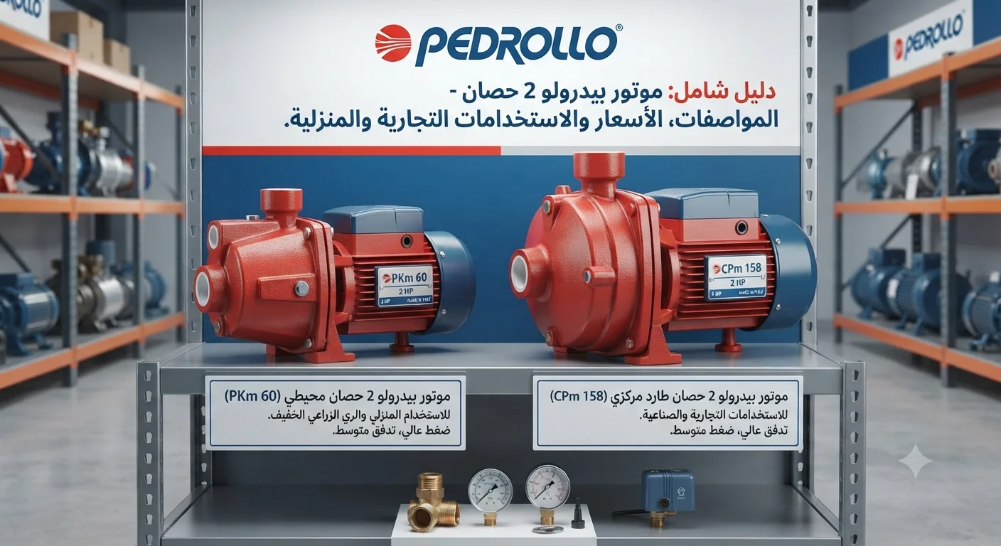 موتور بيدرولو 2 حصان المواصفات والأسعار وأفضل الاستخدامات في المنازل والمزارع والمشروعات
